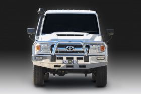 Bullbar to suit Toyota Landcruiser 70 Series (MY17-ON) Single Cab, Polished finish