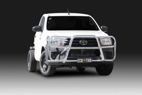 Style 8 Alloy Loop Bar Toyota Hilux WorkMate/Lo-Rider 2WD (06/19 & on)
