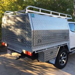 Alloy Canopy and Rack fitted onto tray