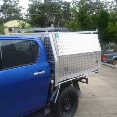 Alloy Canopy fitted onto tray