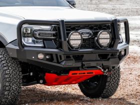 Genesis Loop Bar (Black Recovery Points & Orange Bash Plate) for Ford Ranger PY (3-2022>) & Everest (6-2022>)