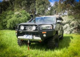 Uneek 4x4 Empire Triple Hoop Bullbar to suit Toyota Hilux SR5 07/15-05/18.