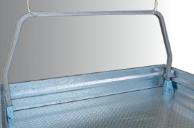 Optional rear removable rack to suit Alloy Tray with tapered headboard