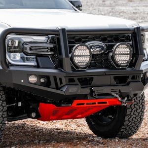 Genesis Loop Bar (Black Recovery Points & Orange Bash Plate) for Ford Ranger PY (3-2022 on) & Everest (6-2022 on)