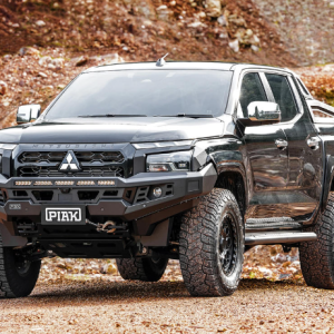 Genesis Non Loop Bar with Black Recovery Points & Bash Plate for Mitsubishi Triton 12-2023>