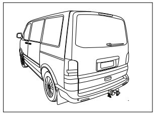 Towbar to suit Volkswagen Caravelle, Multivan & Transporter (12-2015 to 6-2020)